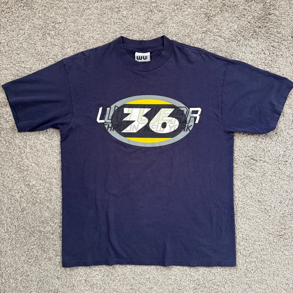 🔴Wu-Wear Shirt Size XL Wu-Tang Vintage Navy Blue Rare Gza Raekwon
